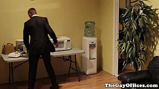 office hunks in uniform engage in hardcore anal assfucking fetish at work.