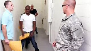 Military Uniform Handjob Group