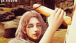 Melina Deepthroats in Uncensored 3D Elden Ring Hentai