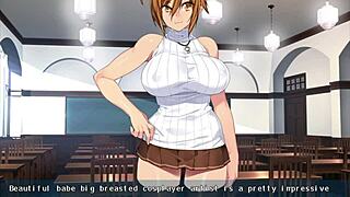 Kanobitch's slutty transformation in this hentai anime episode 15, switching back in a looped cycle.