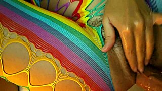 evening close up fuck and cum inside hairy pussy