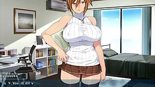 Kanobitch's slutty transformation in this hentai anime episode 15, switching back in a looped cycle.