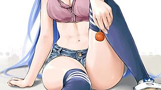 Minah blackmails you with hentai jerk off instructions involving socks and humiliation