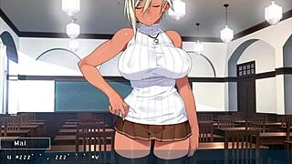 Kanobitch's slutty transformation in this hentai anime episode 15, switching back in a looped cycle.