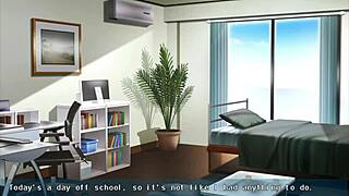 Kanobitch's slutty transformation in this hentai anime episode 15, switching back in a looped cycle.