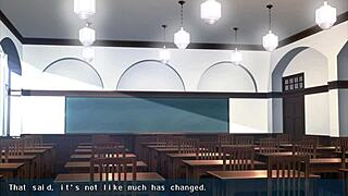 Kanobitch's slutty transformation in this hentai anime episode 15, switching back in a looped cycle.