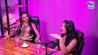 Hey, the blonde babe strips in the studio