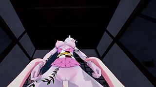 Nezuko and Daki have intense sex in this POV hentai 😈