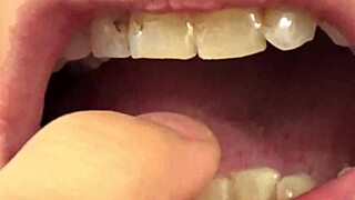 watch fifi foxx close up eating gummy bears