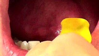 watch fifi foxx close up eating gummy bears