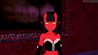 Meru the succubus fucks hard in free POV fantasyking3