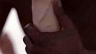 Black Guy Sucks Huge White Cock Like a Pro