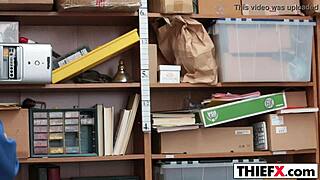 Hey, I'm fucking this sultry cutie stealer in the garage right now