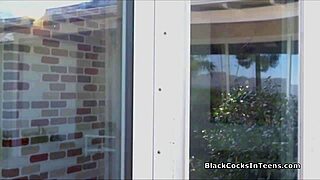 Perky Maya handles huge black cock