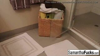 I Felt So Hot Watching Samantha Saint's Home Movie. Her Morning Fun With Big Tits Was Unforgettable!