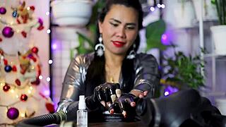 Intense Black Latex Gloves Fetish ASMR Experience