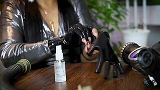 Intense Black Latex Gloves Fetish ASMR Experience