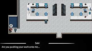 the corporate succubus gets bound and fingered in a group gangbang