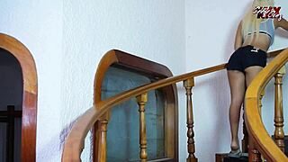 my husbands friend came for the fridge but we screwed on stairs, oops celeztecruz com