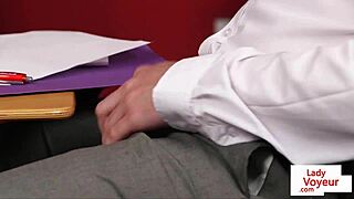 naughty student, why make teacher jerk off like that?