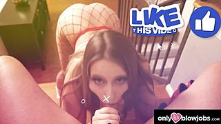 did my hot busty tutor suck my dick and give a footjob?