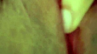 Indian babe rubs her slutty pussy before work