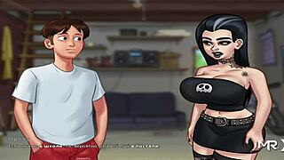 summertime saga girl offers sex for cash in hentai style