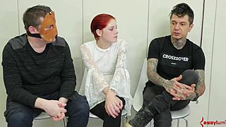 this bound whore is gagging on toys