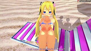 Marie Rose Enjoys Bikini Fucking On The Beach In 3D Fantasy