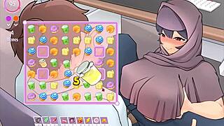 Damn! Tsundere Milfin Hentai Boss Gives Titjob Under Desk!