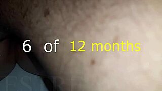 Sixth month of fisting the gay slave at home 😈