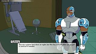 i'm watchin 18titans part 11 where raven gives a boobjob, it's so hottt