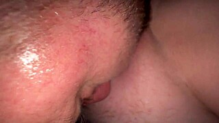 guy eats girlfriend out, making her cum twice