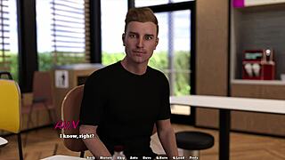 horny busty redhead roommate seduces in college dorm 3d game