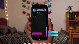 horny busty redhead roommate seduces in college dorm 3d game