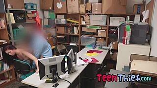 naiomi mae caught spying in the shop