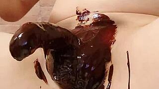 I cook chocolate banana with my Japanese gay partner