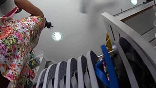 delicious upskirt view of young amateur in hidden clip