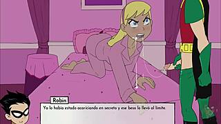 kitten, you cheating slut, i'll break starfire's ass with my beast cock