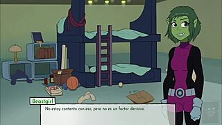 kitten, you cheating slut, i'll break starfire's ass with my beast cock