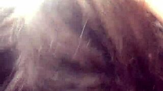 lesbian bestfriend gets facefucked hard during wild car ride