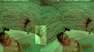 Katie Kush bends over in glasses for anal creampie POV with her tight blonde ass and small tits