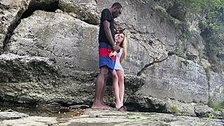 Bigdaddykj couple gets wild on a public hike! 😜