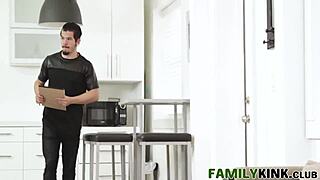 Stepbrothers surprise maddie winters with taboo fucking on valentine's day, bambino joins in 😈❤️