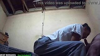 homemade quickie with latina amateur bent over.