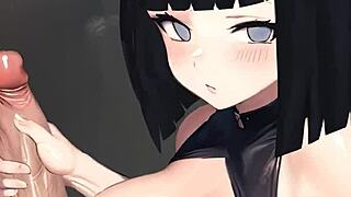 i'm hinata givin a hot handjob from my pov, it's so bigg