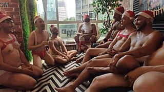 Secret santa gangbang with carola and santa
