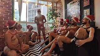 Secret santa gangbang with carola and santa