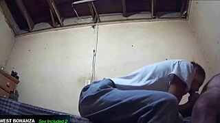 homemade quickie with latina amateur bent over.