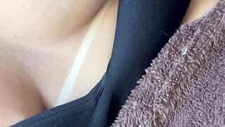My Lover Loves Sucking My Natural Tits, I Sent a Video to Tease